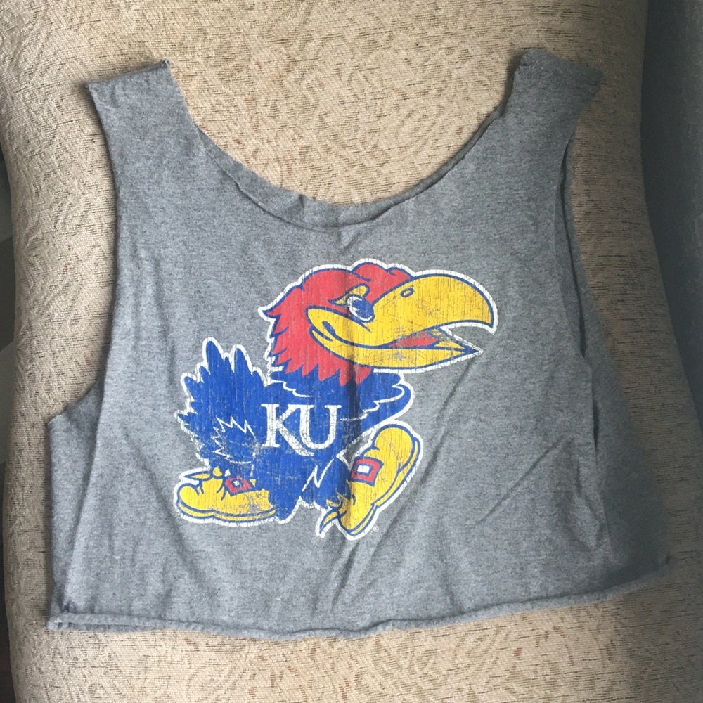 🎁🎁🎁 Kansas Jayhawks cropped tank top